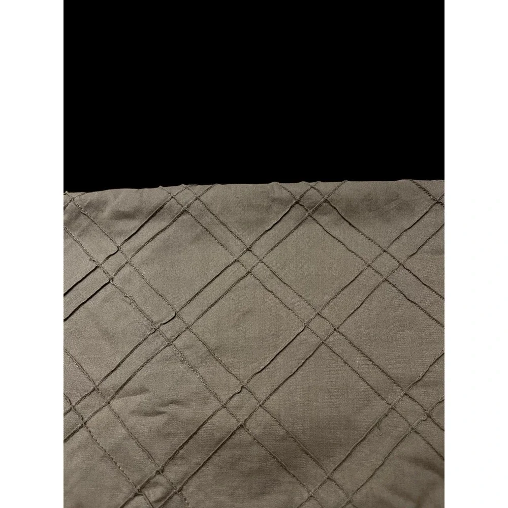 Quilt Craft Fabric Muslin Diagonal Pintuck Steel Gray 2 x 2 Squares 48 x 53 Grey